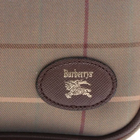 Vintage Burberry Plaid Shoulder Bag with Leather Trim - Picture 2 of 4